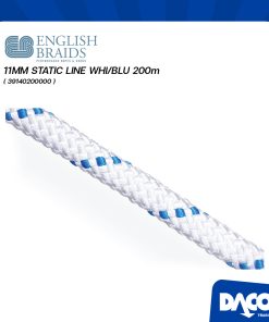 ENGLISH BRAIDS 11MM STATIC LINE WHI/BLU 200M ( 39140200000 )