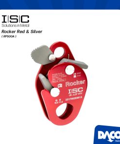 อุปกรณ์กันตกและจับเชือก ISC Rocker Red & Silver (RP500A)