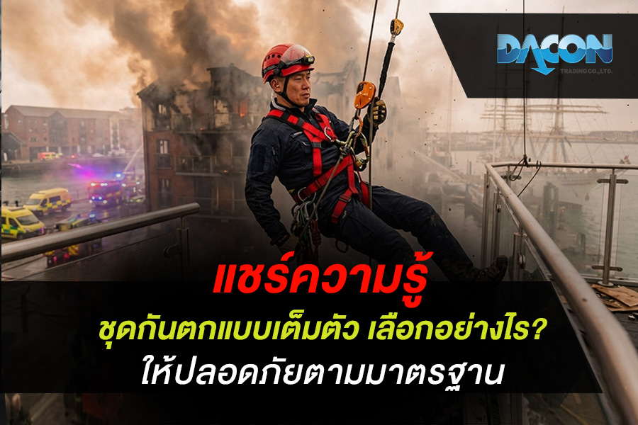 แชร์ความรู้ ชุดกันตกแบบเต็มตัว เลือกอย่างไร? ให้ปลอดภัยตามมาตรฐาน