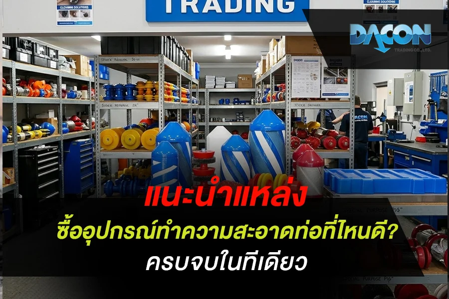 แนะนำแหล่ง ซื้ออุปกรณ์ทำความสะอาดท่อ ที่ไหนดี? ครบจบในทีเดียว